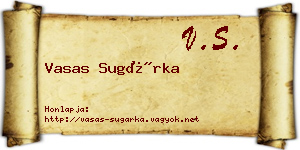 Vasas Sugárka névjegykártya
